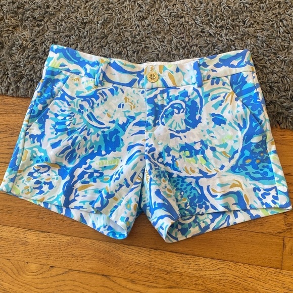 Lilly Pulitzer The Callahan Stretch Short 5' Inseam Size 00 - Picture 1 of 10